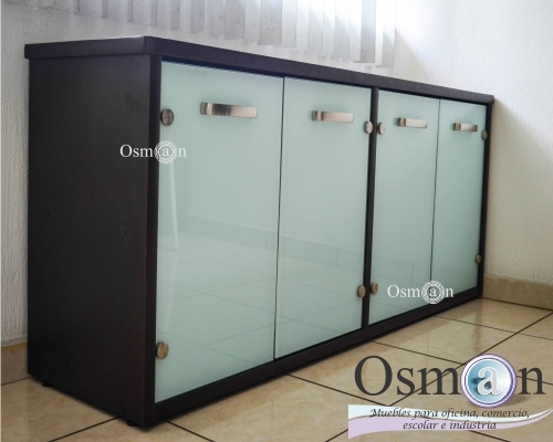 Credenza Osman Vidrio 4 puertas