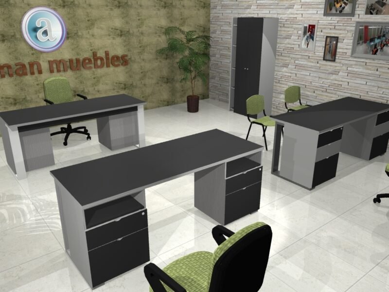 Escritorio Weni doble cajonera